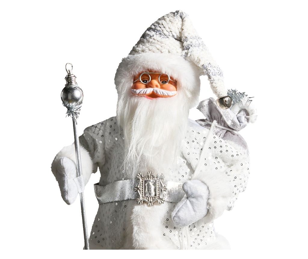 Decorațiune de Crăciun NELAUG Moș Crăciun 48 cm Argintiu - 6