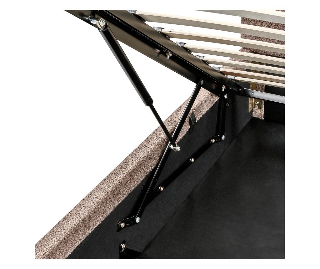 Ágyneműtartós ágy Buklé BOUSSE 140 x 200 cm Tópszín - 1