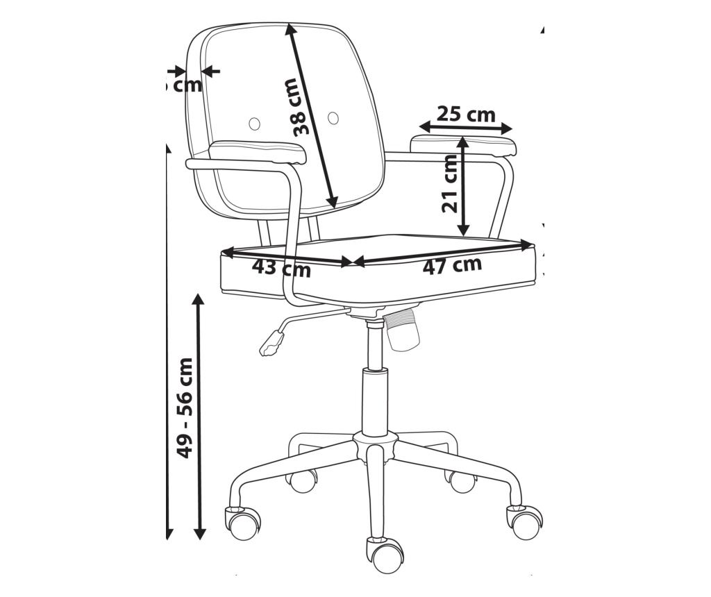Forgószék PAWNEE Bársony Szürke - 3