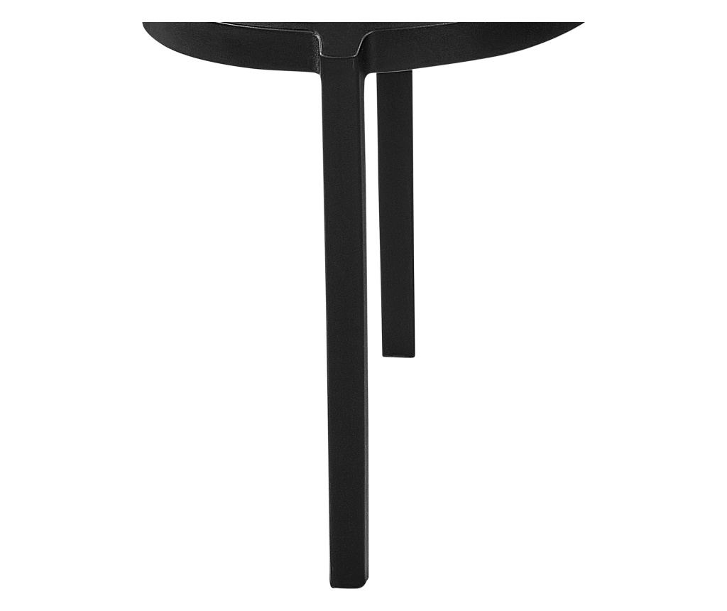 Étkezőszék nyolcdarabos szettben VIESTE Fekete - 7