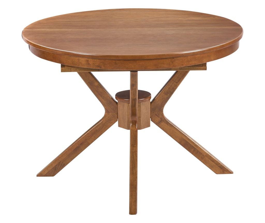 Kihúzható étkezőasztal TYMIS Sötét tölgy 107 cm 107/137 cm - 1