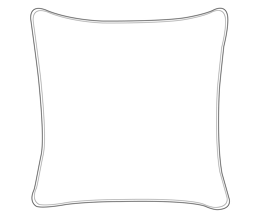 2 db díszpárna DOURIS 45 x 45 cm Világosbézs Kockás - 1