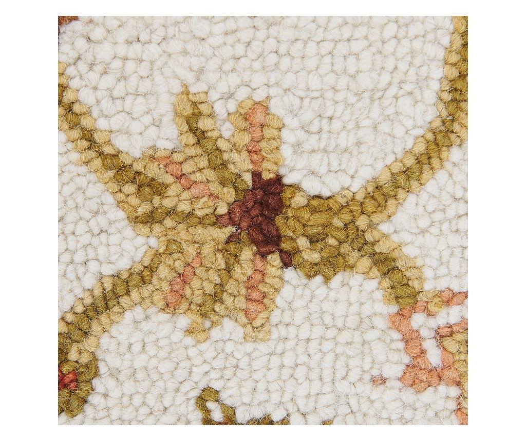 Szőnyeg EZINE Bézs 200 x 200 cm Gyapjú - 5