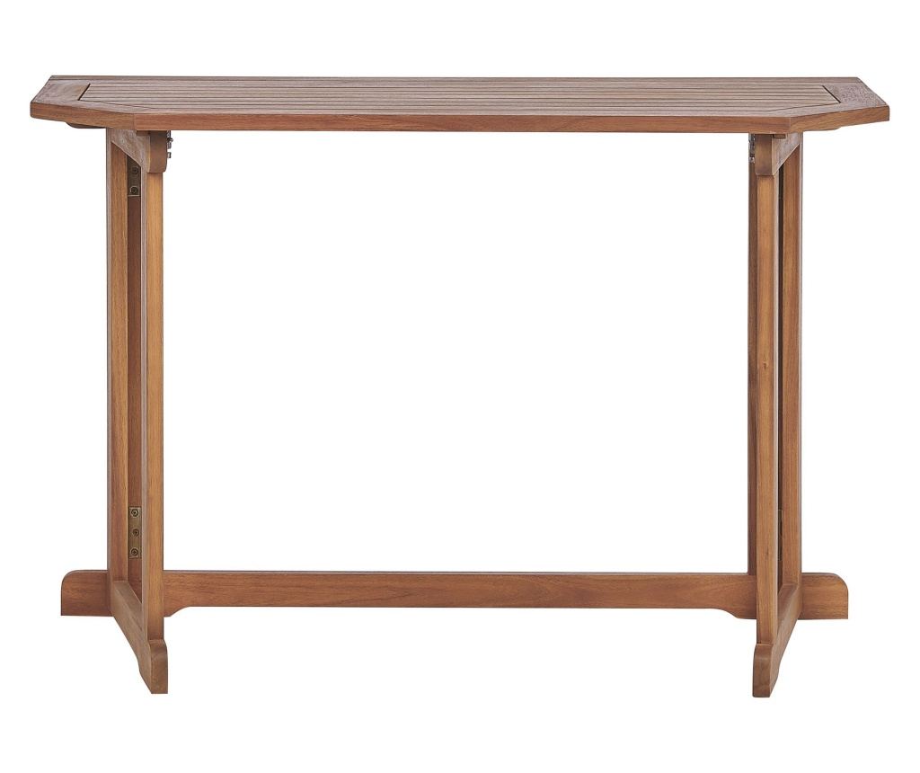 Erkély asztal TREIA 110 cm 47 cm Akácfa Barna - 5