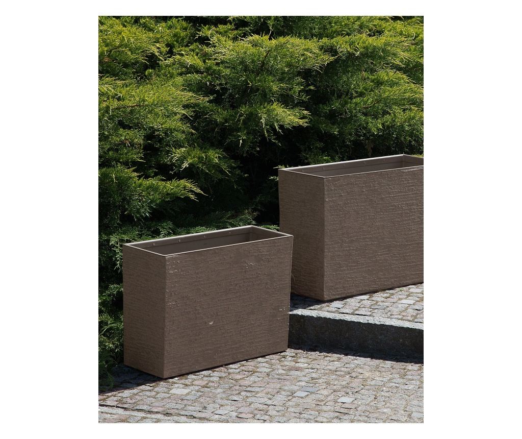 Virágcserép EDESSA 60 cm Sötétbarna - 1