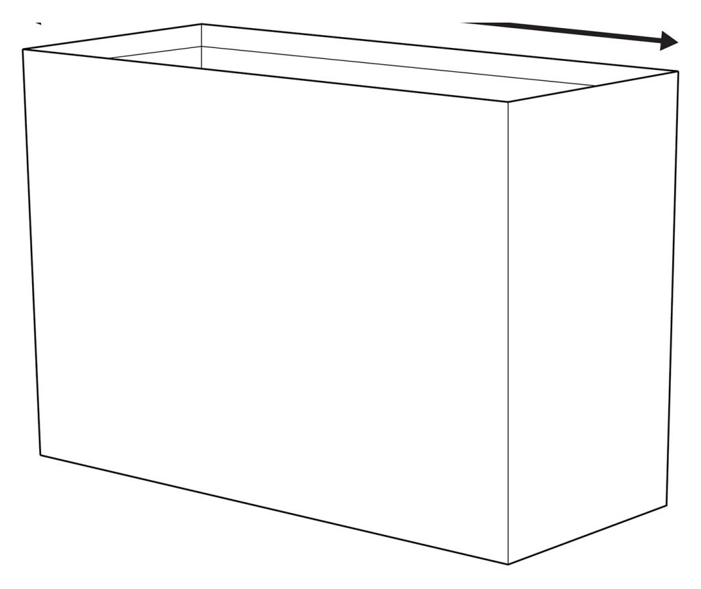 Virágcserép EDESSA 60 cm Sötétbarna - 3