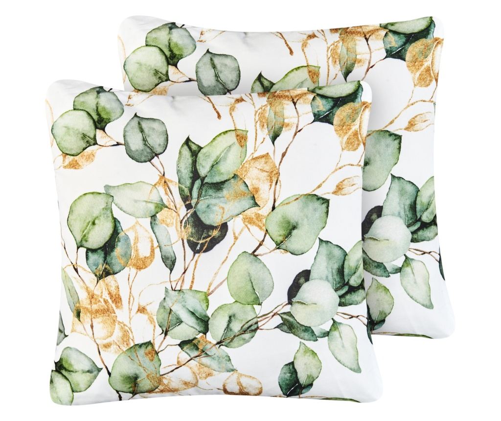 Kültéri díszpárna kétdarabos szettben GLADE Növénymintás 45 x 45 cm Színes - 2