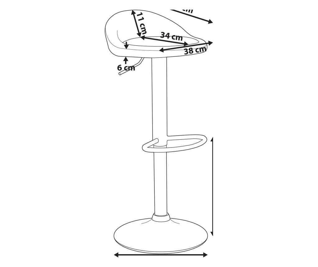 Bárszék kétdarabos szettben MEEDER Műbőr Barna - 3