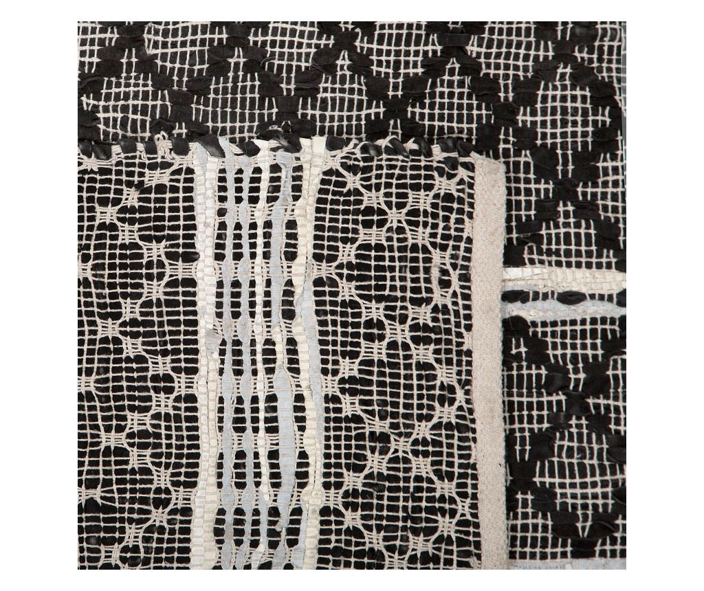 Szőnyeg FEHIMLI Fekete 80 x 150 cm Bőr - 5