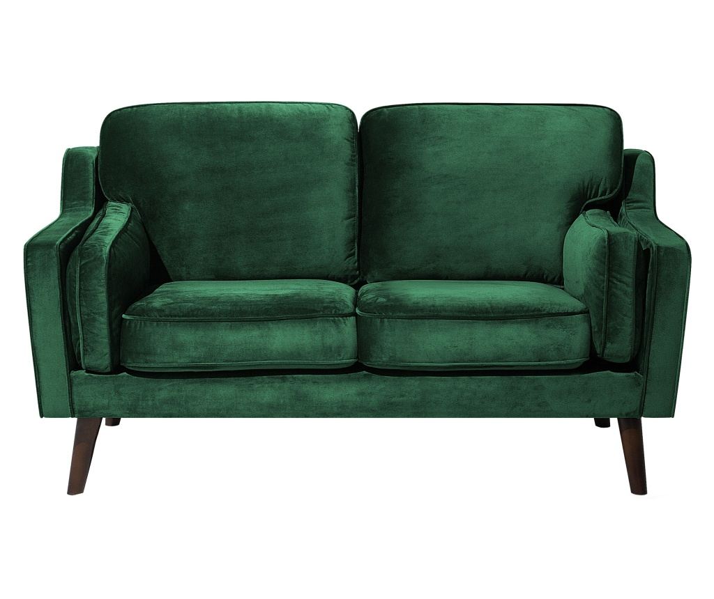 Kanapé 2 személyes LOKKA Bársony Smaragdzöld - 2