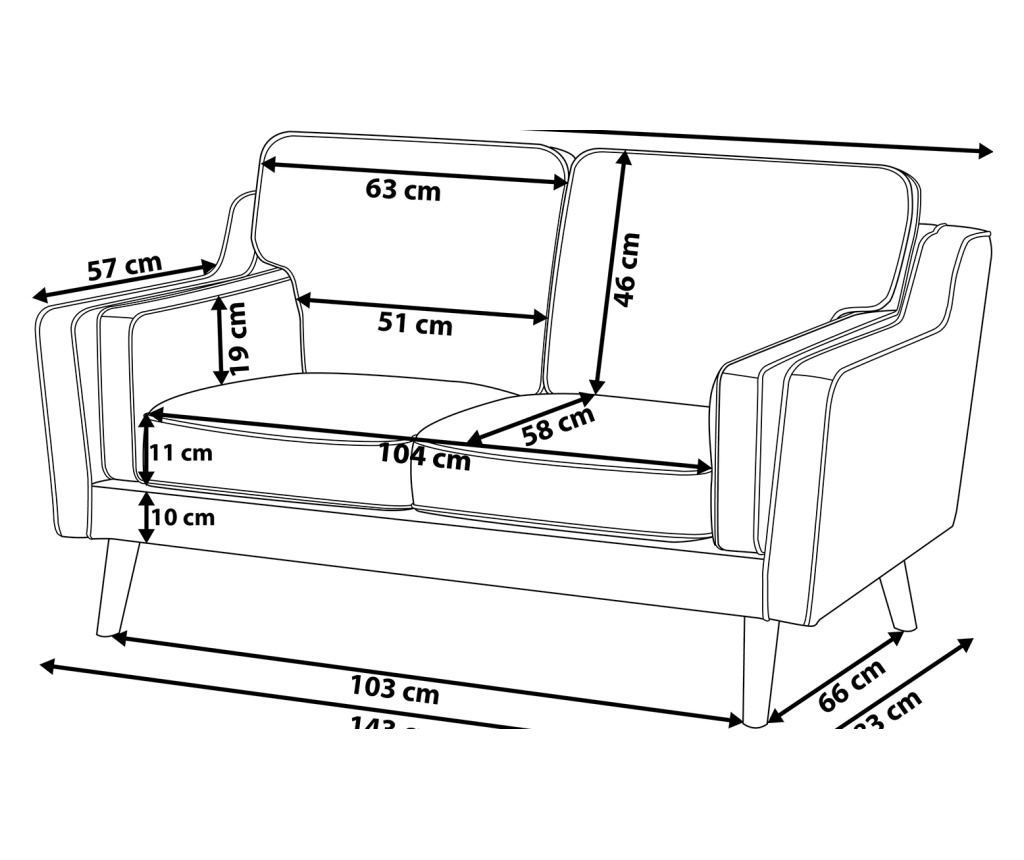 Kanapé 2 személyes LOKKA Bársony Smaragdzöld - 3