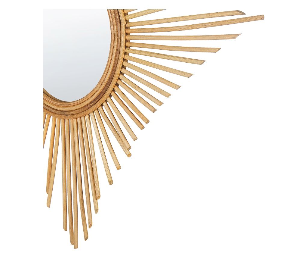 Falitükör MAJENE 60 cm 60 cm Rattan Természetes - 5
