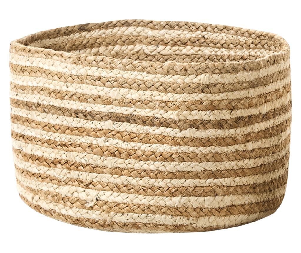 Kosár háromdarabos szettben KAHU Juta zsákvászon Természetes - 5