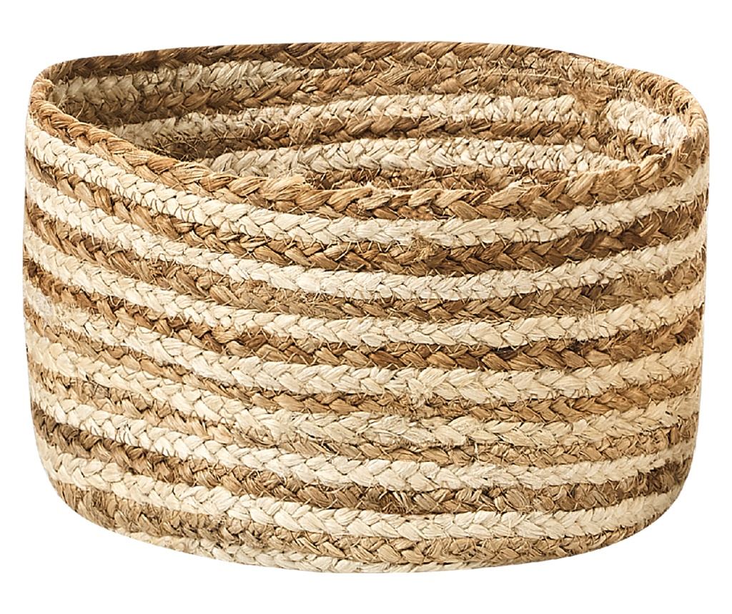 Kosár háromdarabos szettben KAHU Juta zsákvászon Természetes - 6