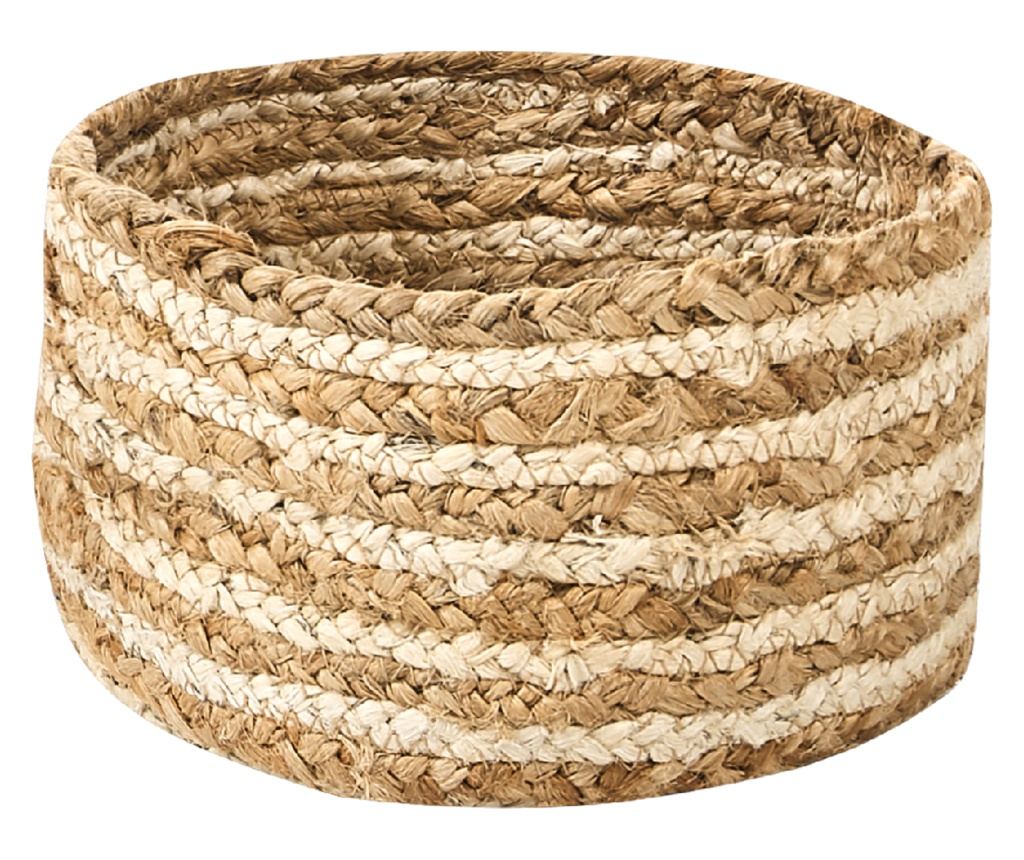Kosár háromdarabos szettben KAHU Juta zsákvászon Természetes - 7