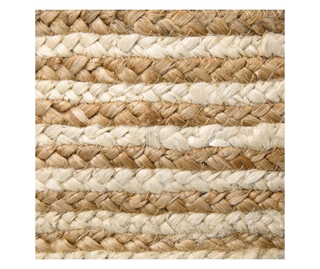 Kosár háromdarabos szettben KAHU Juta zsákvászon Természetes - 9