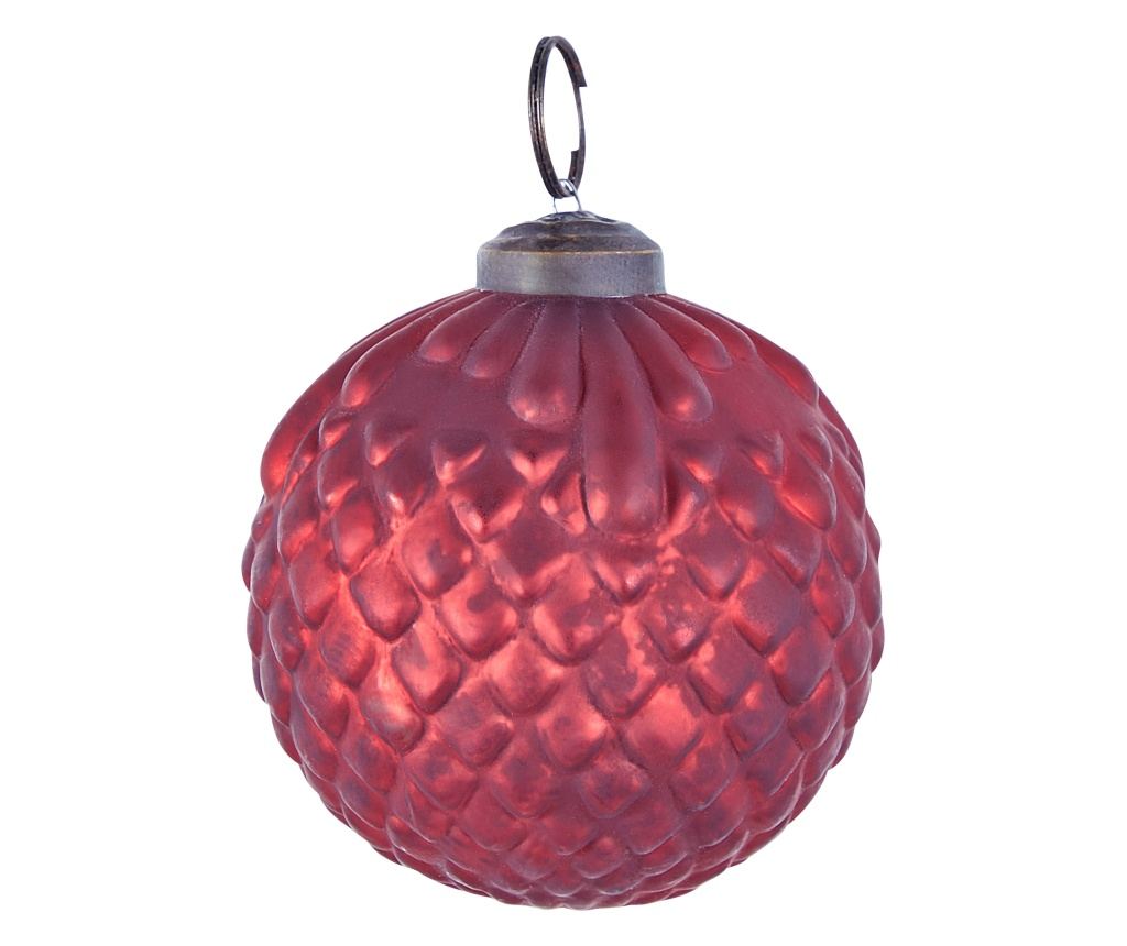 6 darabos karácsonyfadísz szett ARGENTIN Üveg Piros - 6