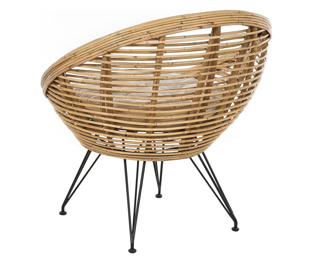 Kerti szék MARATEA Rattan Természetes - 5