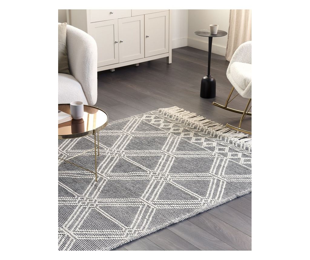 Szőnyeg TOPRAKKALE Szürke 160 x 230 cm Gyapjú - 1