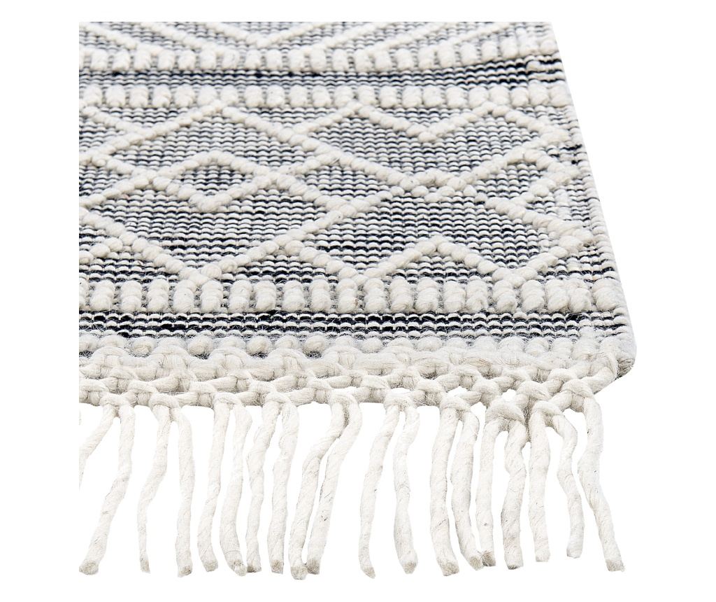 Szőnyeg TOPRAKKALE Szürke 160 x 230 cm Gyapjú - 4