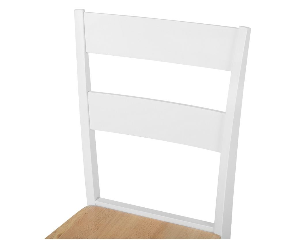 Étkezőszék kétdarabos szettben GEORGIA Keményfa Fehér - 6