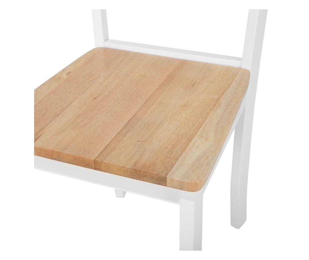 Étkezőszék kétdarabos szettben GEORGIA Keményfa Fehér - 7