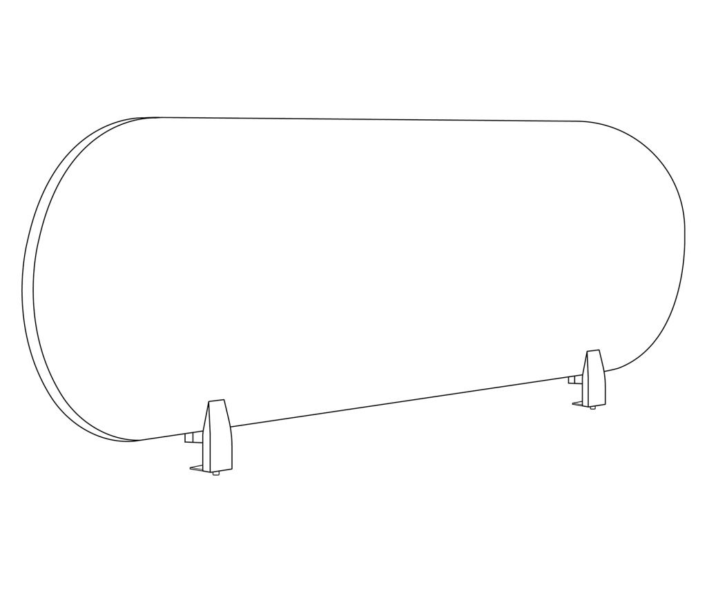 Asztali térelválasztó SPARKY Sötétszürke - 3