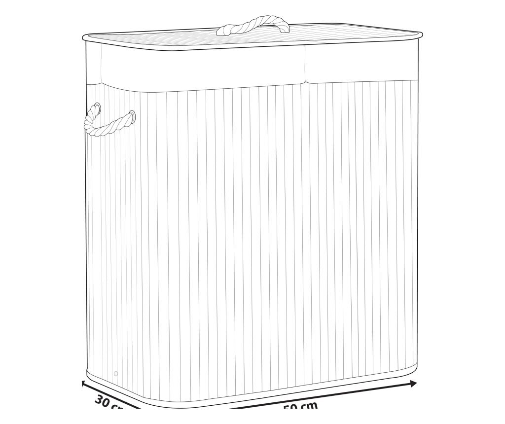 Kosár KANDY Bambusz Világosbarna 100 L - 3