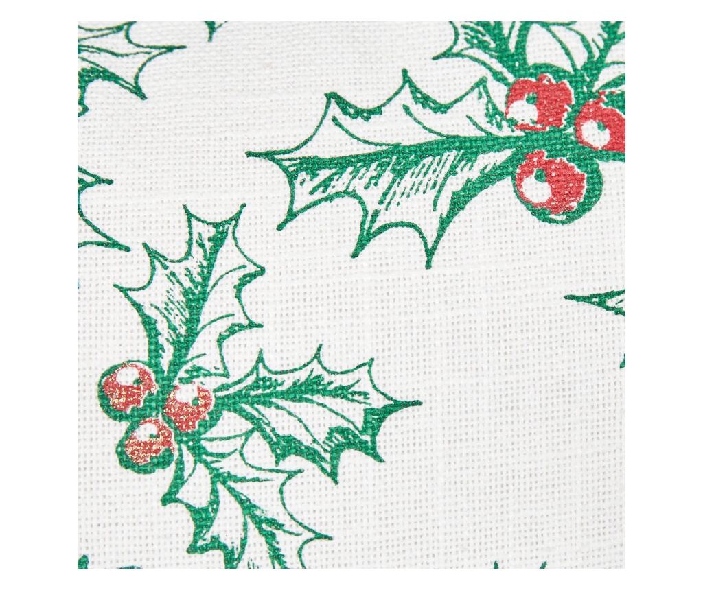 2 db díszpárna ZAMIA Pamut 45 x 45 cm Fehér Karácsonyi minta - 7
