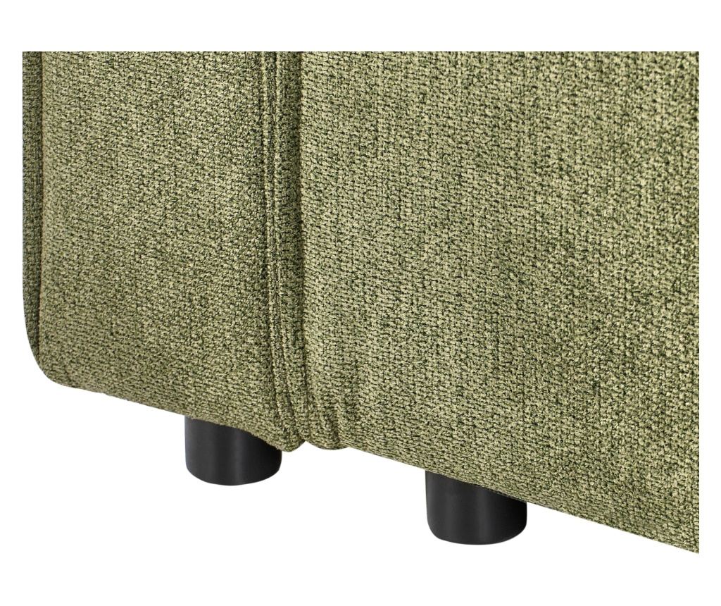 Sarok kanapéágy 3 személyes ROMEDAL II Sötétzöld Bal oldali - 9