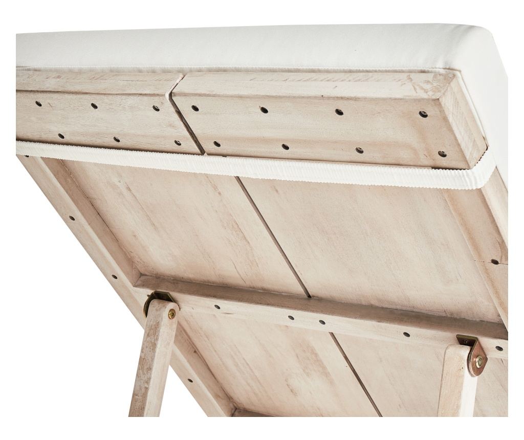 Napozóágy párnával AZZANELLO Akácfa Törtfehér - 9