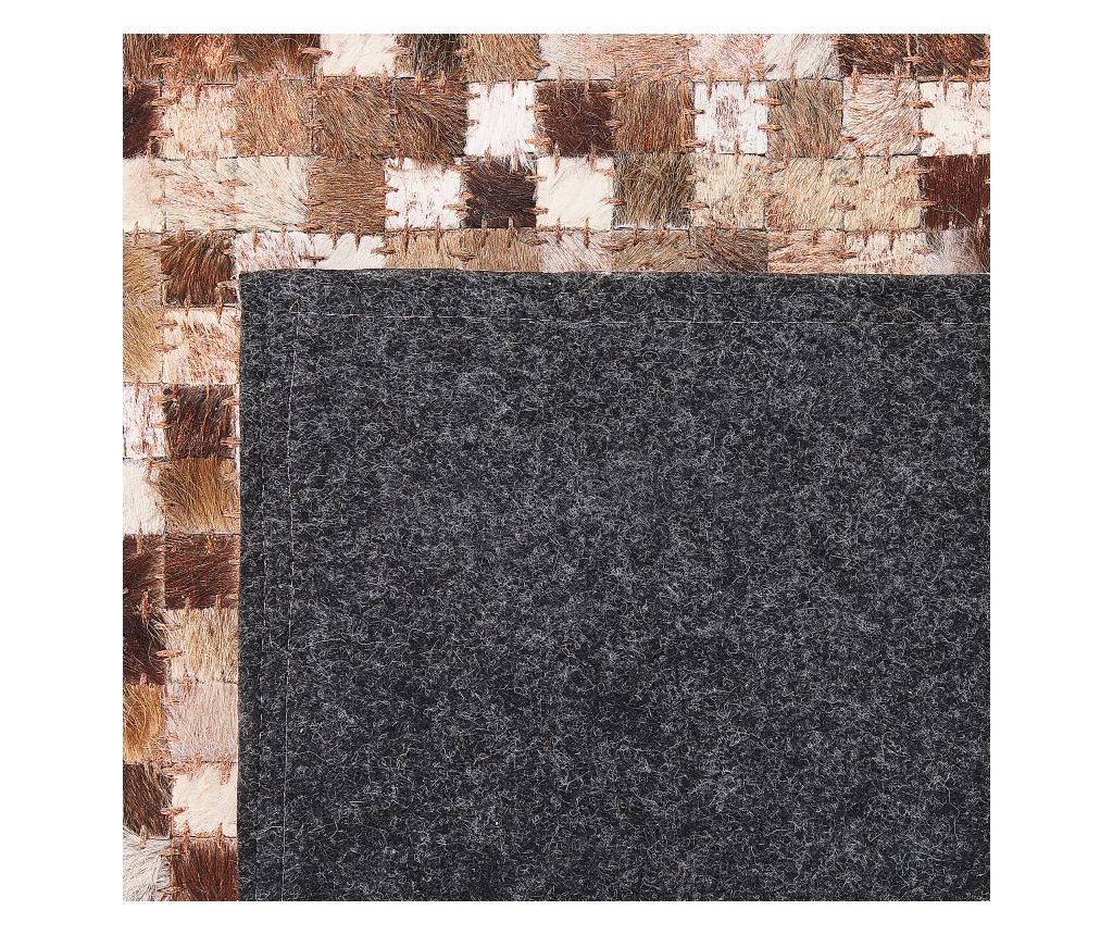 Szőnyeg TORUL Barna 160 x 230 cm Bőr - 6
