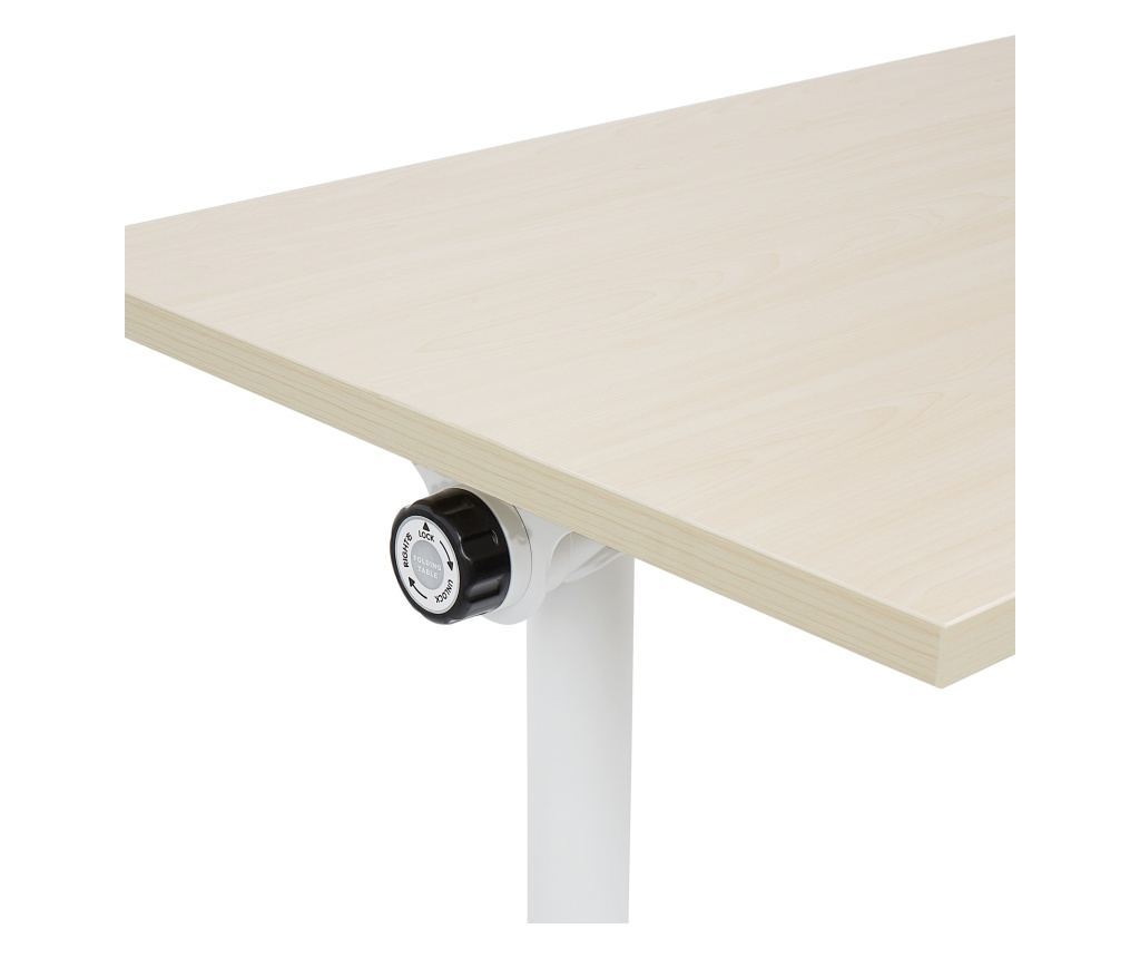 Összecsukható íróasztal CAVI Világosbarna 160 cm 60 cm kerekekkel - 6