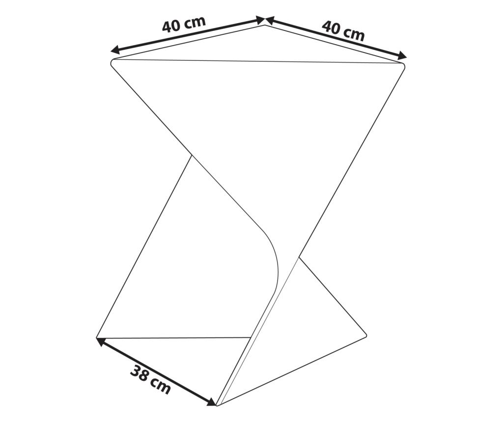 Kisasztal PECOS Pasztellrózsaszín - 3