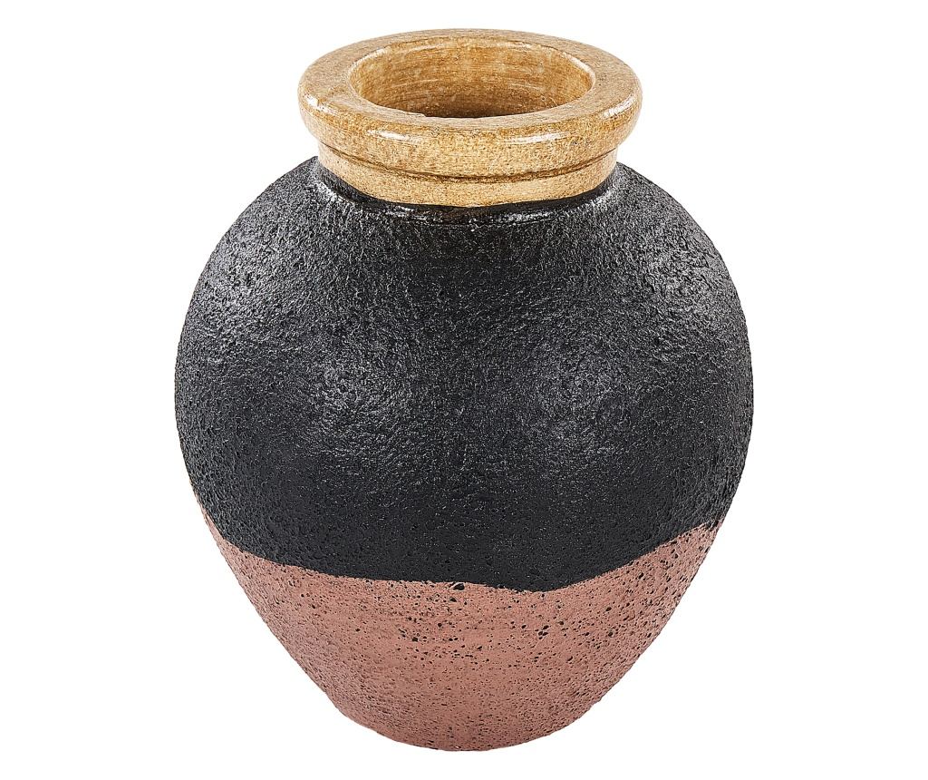 Dekor váza DAULIS Kerámia 31 cm Fekete - 2
