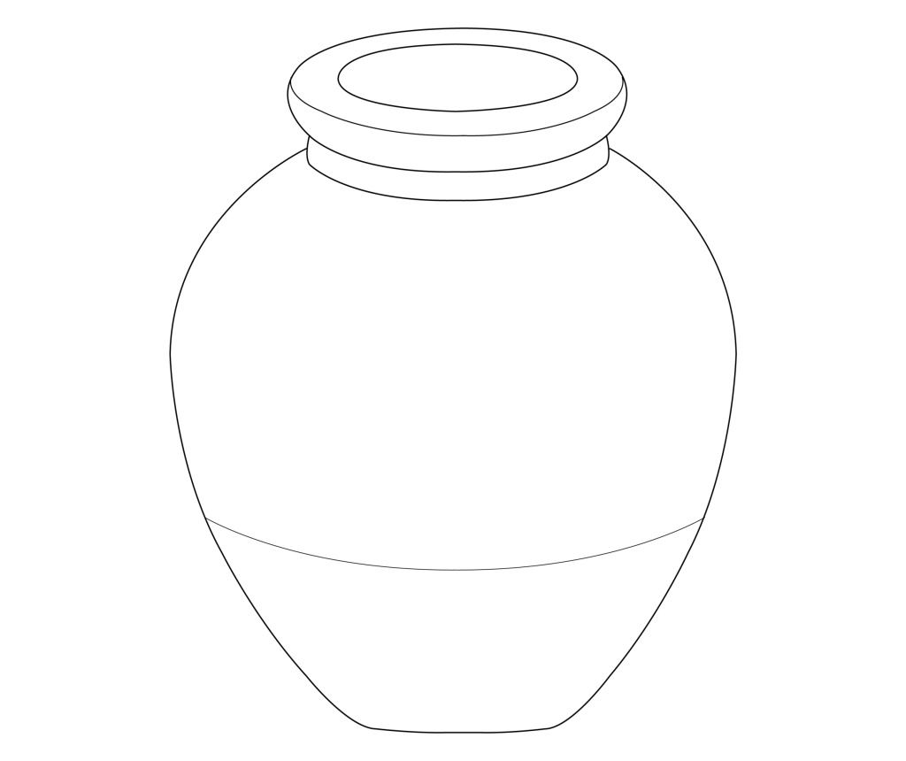 Dekor váza DAULIS Kerámia 31 cm Fekete - 3