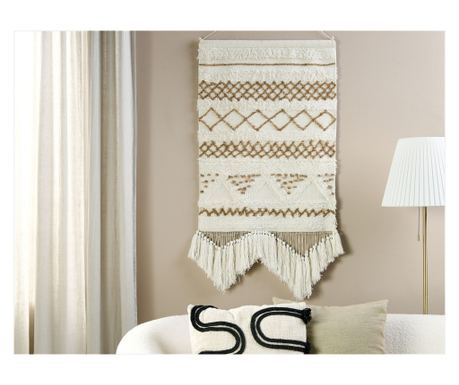 Decorațiune de perete din țesătură BAZDAN Bumbac 107 cm Bej