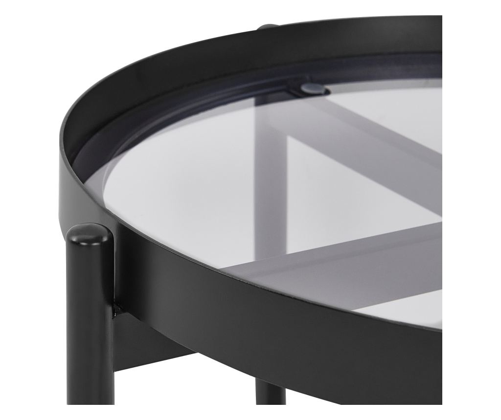 Kisasztal RENO Fém Fekete - 7