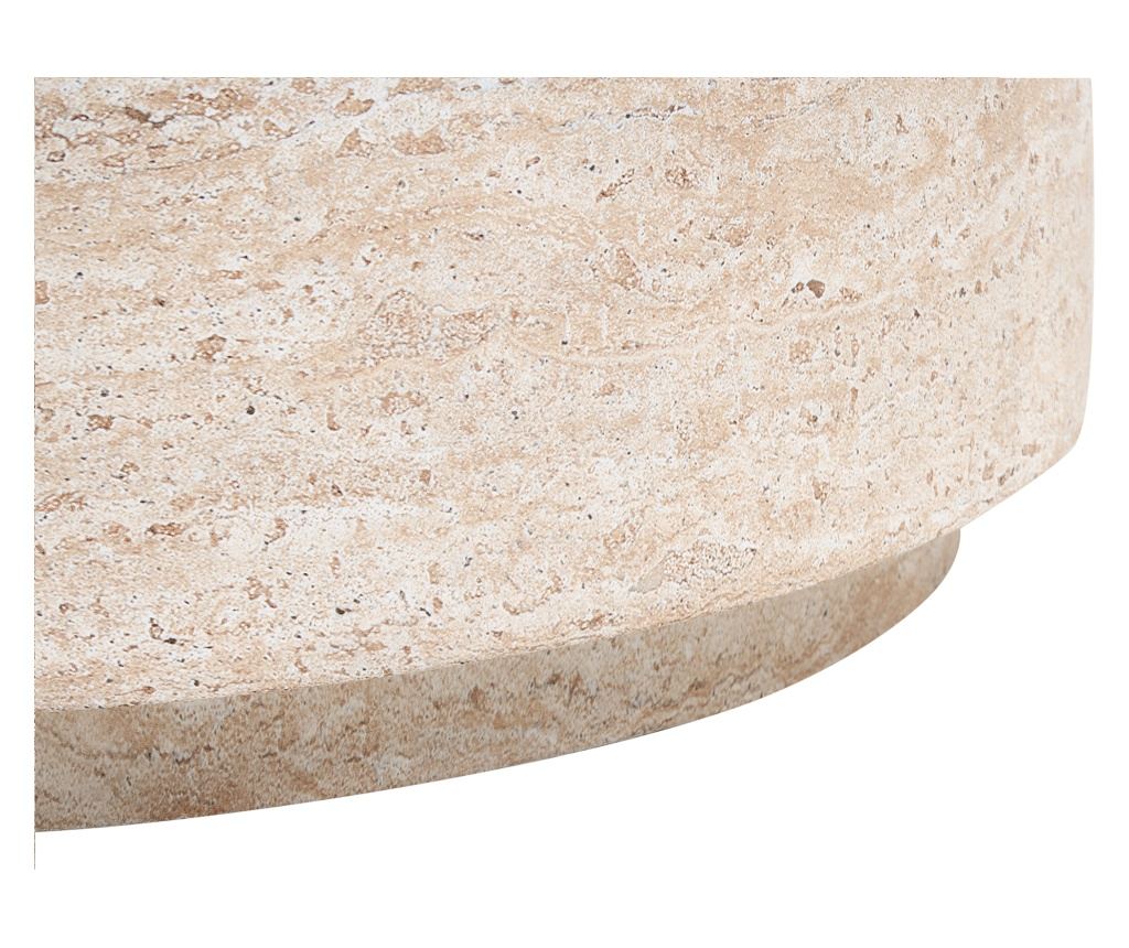 Dohányzóasztal ASIERIO 70 cm 70 cm Travertin hatású - 5