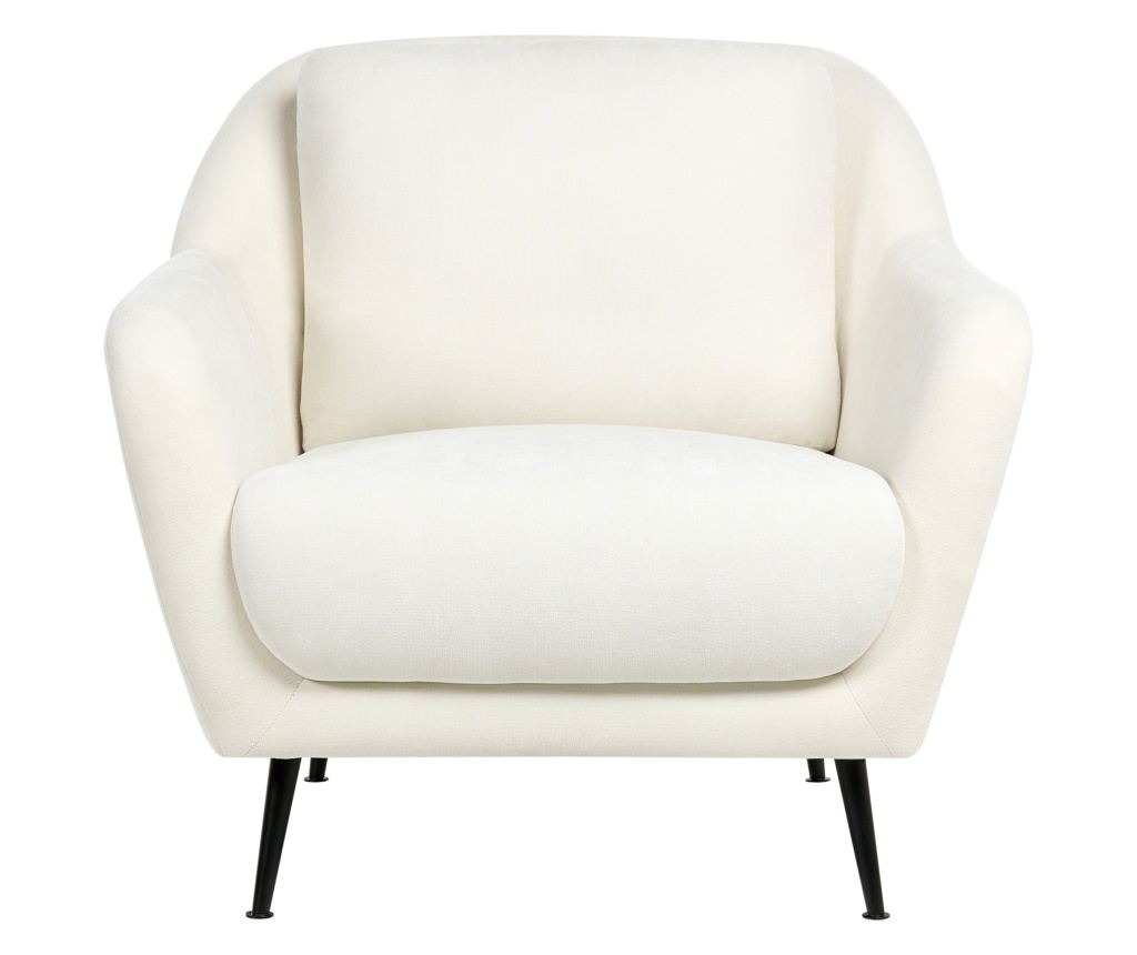 Fotel EIBY Zseníliaszövet Fehér - 4