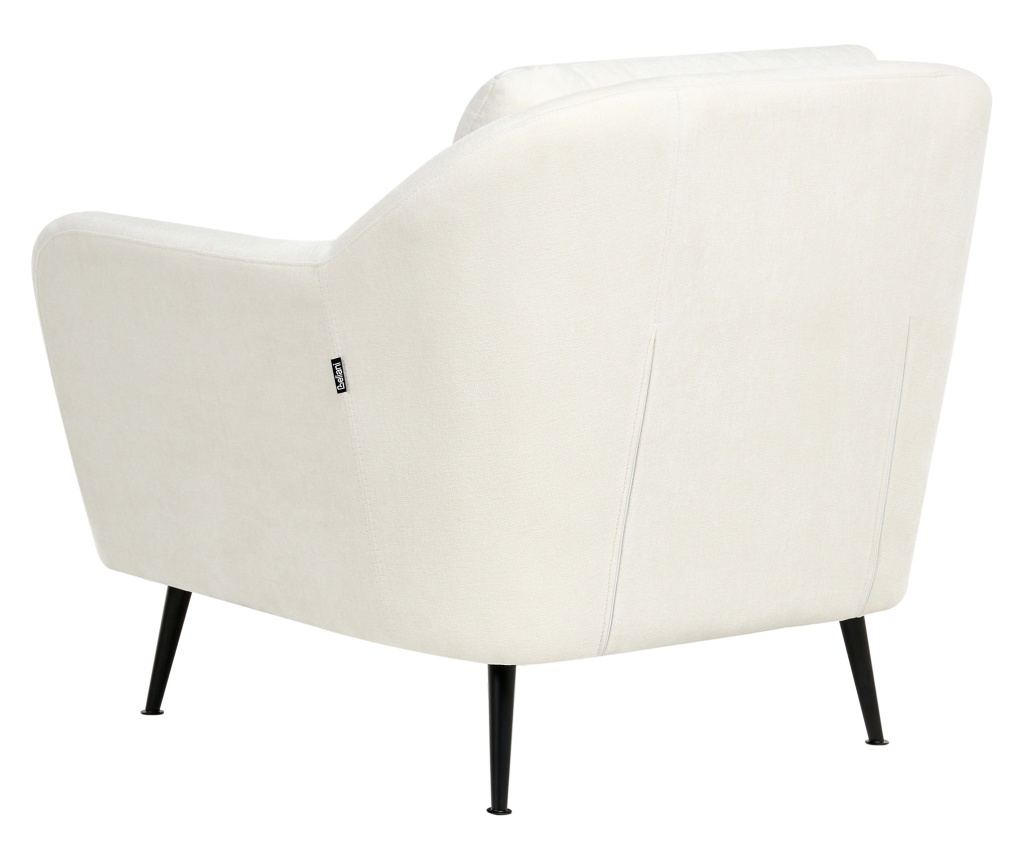 Fotel EIBY Zseníliaszövet Fehér - 5