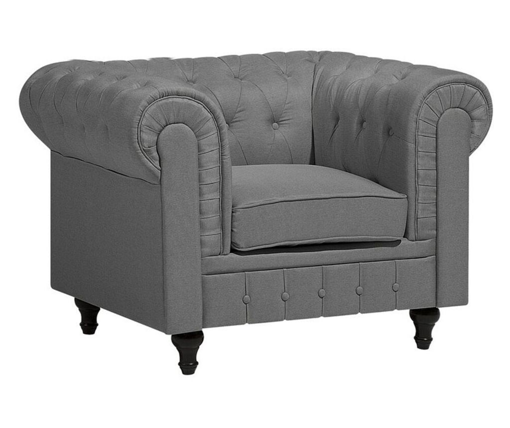Fotel CHESTERFIELD Világosszürke - 2