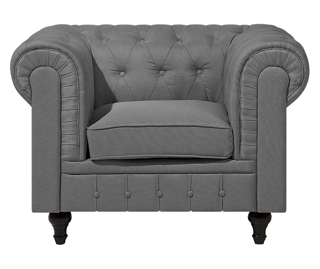 Fotel CHESTERFIELD Világosszürke - 4