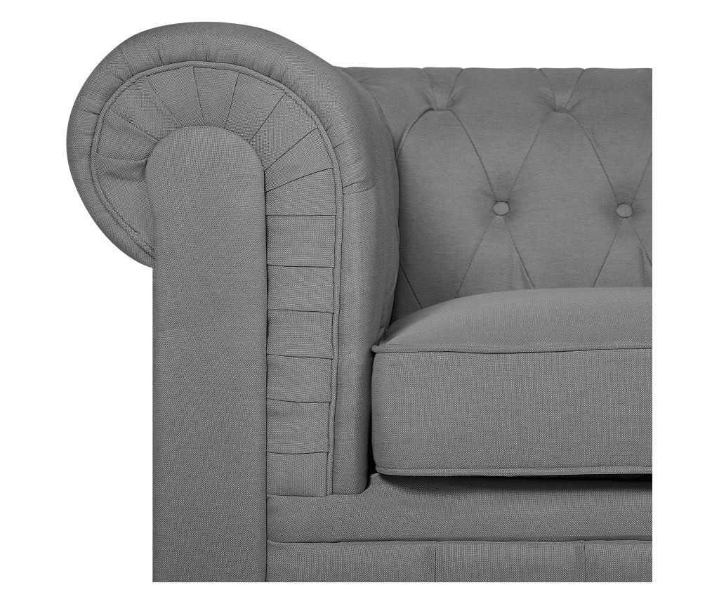 Fotel CHESTERFIELD Világosszürke - 6