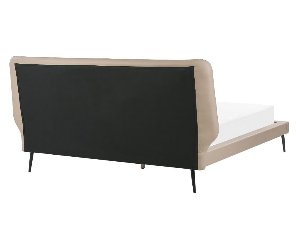 Ágy Műbőr ESSONNE 160 x 200 cm Bézs - 6