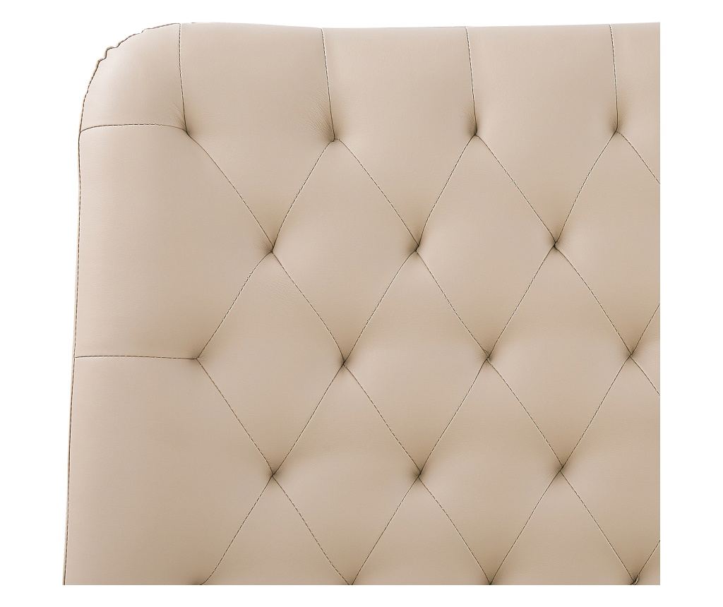 Ágy Műbőr ESSONNE 160 x 200 cm Bézs - 7