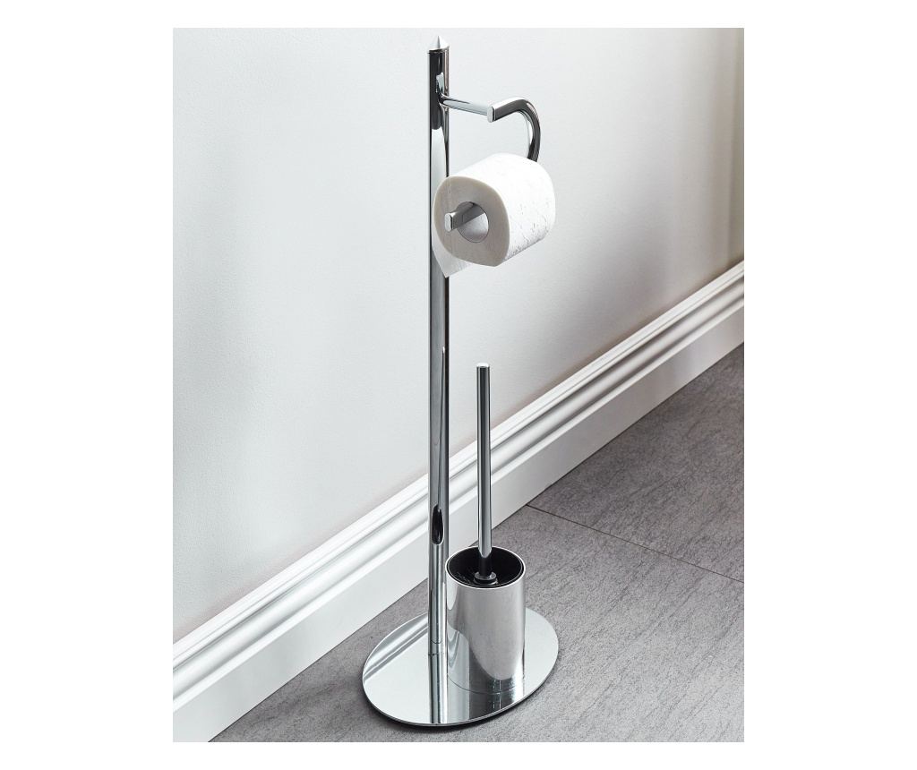 WC-papír és kefe tartó SARTO Fém Ezüst - 1