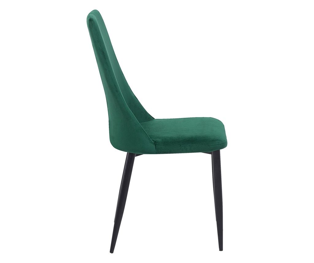 Étkezőszék kétdarabos szettben CLAYTON Bársony Smaragdzöld - 1