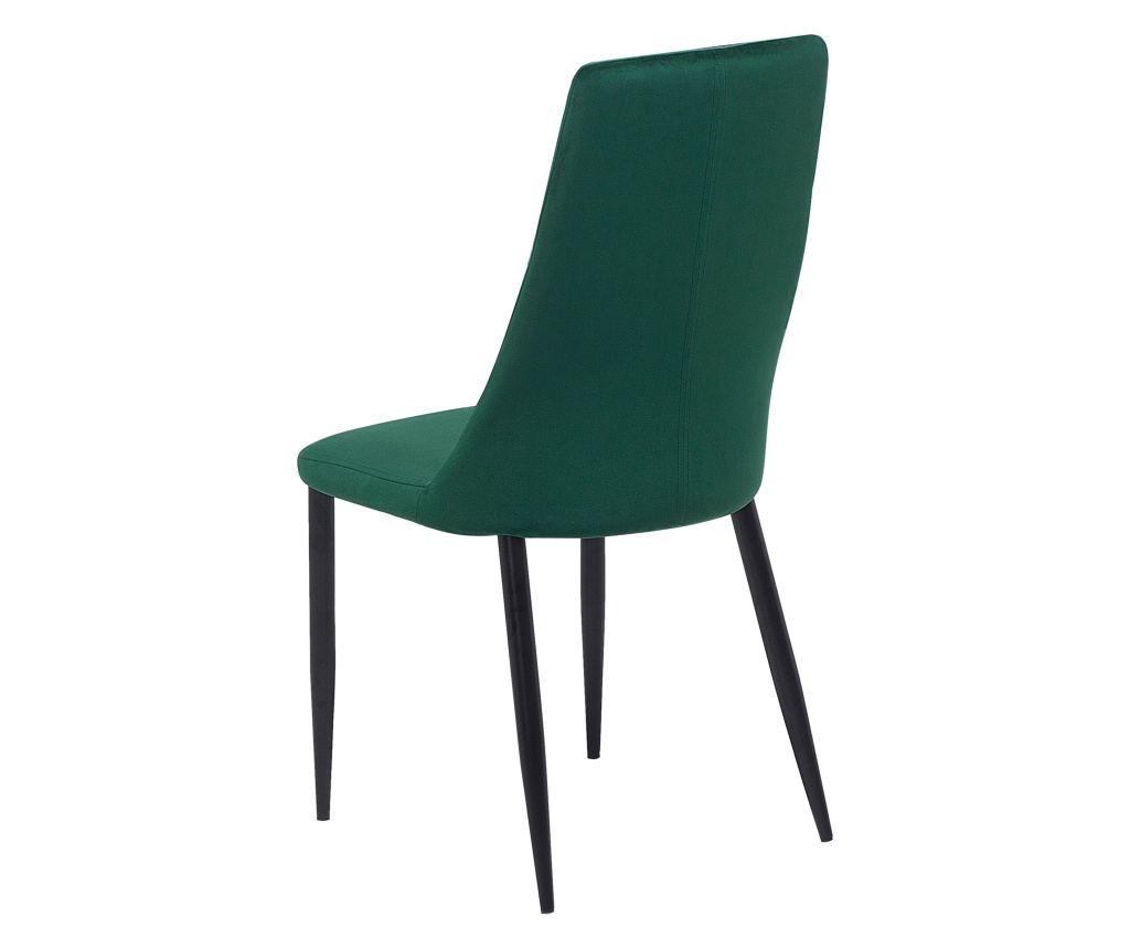Étkezőszék kétdarabos szettben CLAYTON Bársony Smaragdzöld - 2