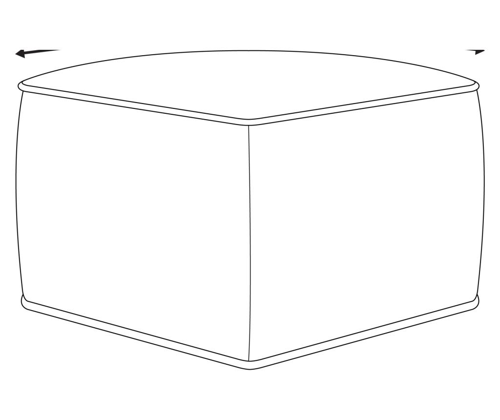 Puff DAREYN Bársony Barna - 3